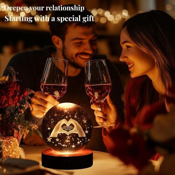 Taylor Swift Inspired 3D Crystal Ball Night Light - Picture 4 of 7